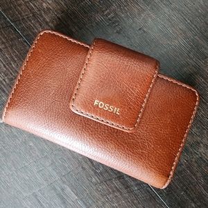 Authentic FOSSIL leather wallet